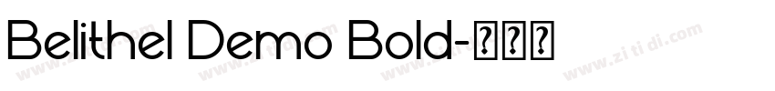 Belithel Demo Bold字体转换